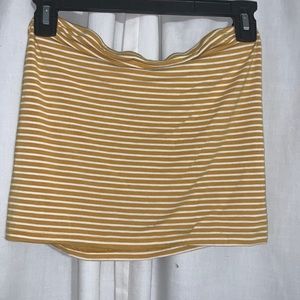 Yellow and white tank top